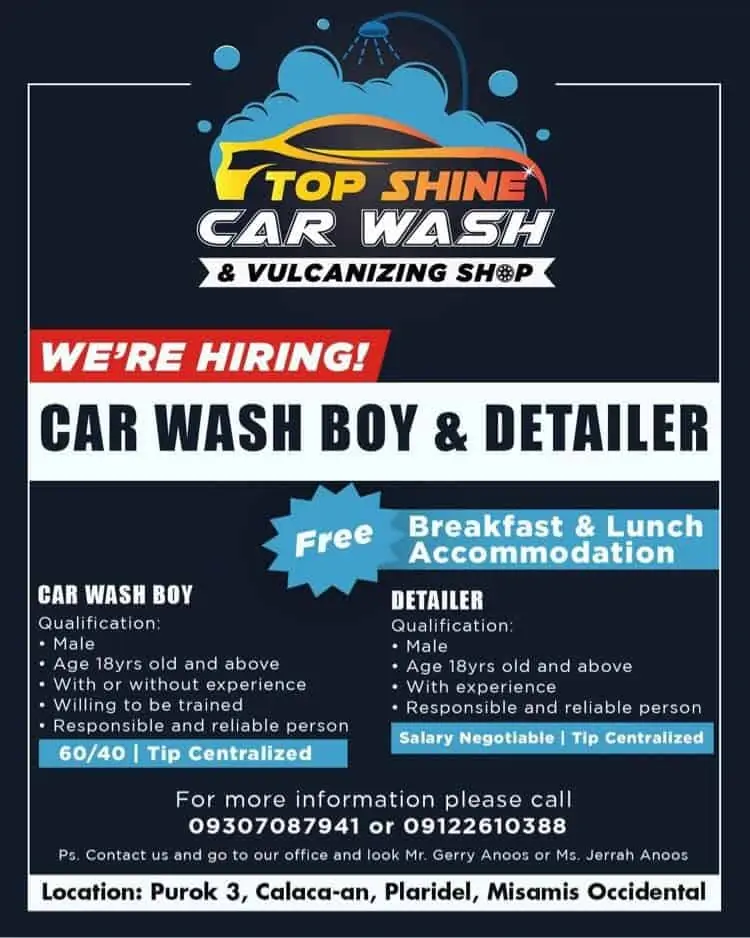 Car Wash Boy & Detailer