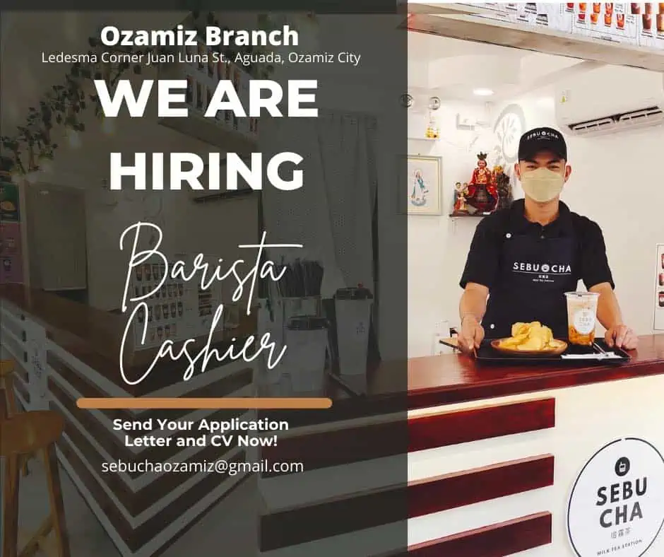 Barista & Cashier Job Hiring