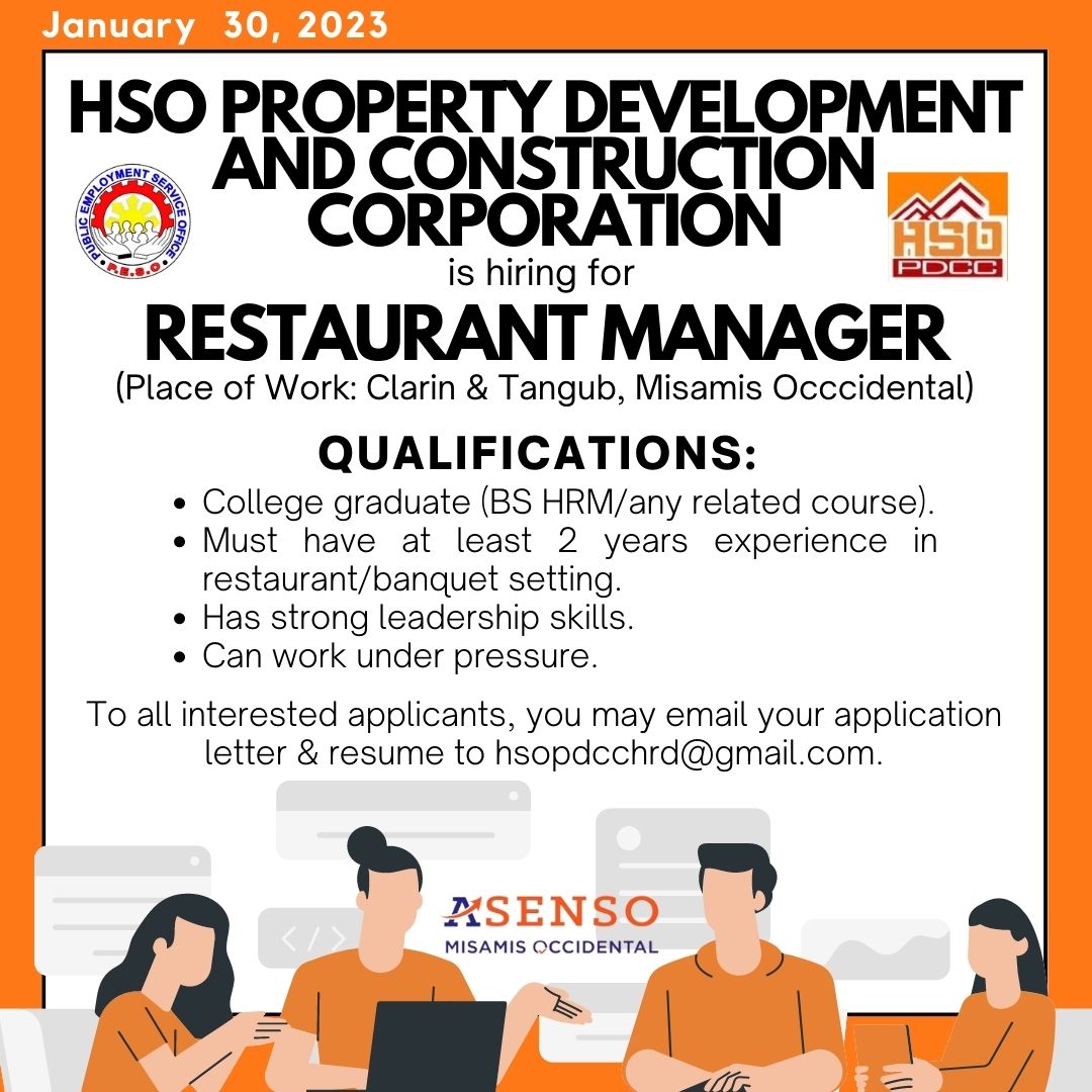 Restaurant Manager Job Hiring